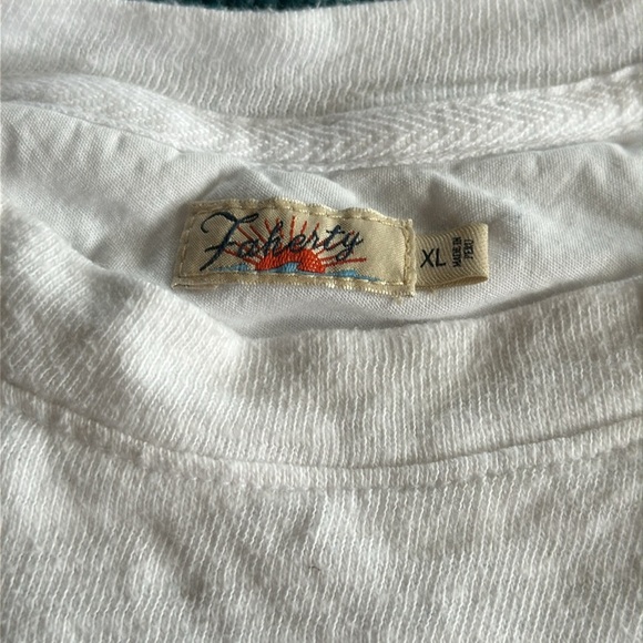 Faherty Sunwashed Slub Muscle Tank Top White XL - Picture 10 of 11